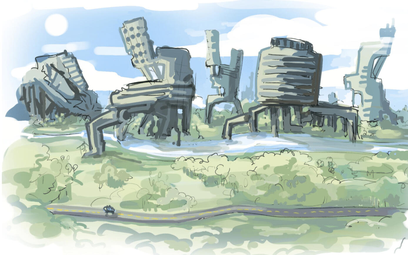 Gobelins Pitch - Friends with Robots - Artwork